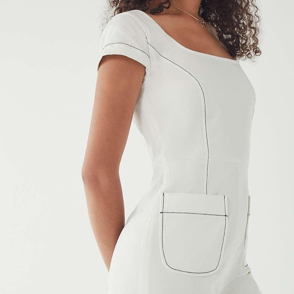 Urban Outfitters Other - Urban Outfitters White Denim Jumpsuit!